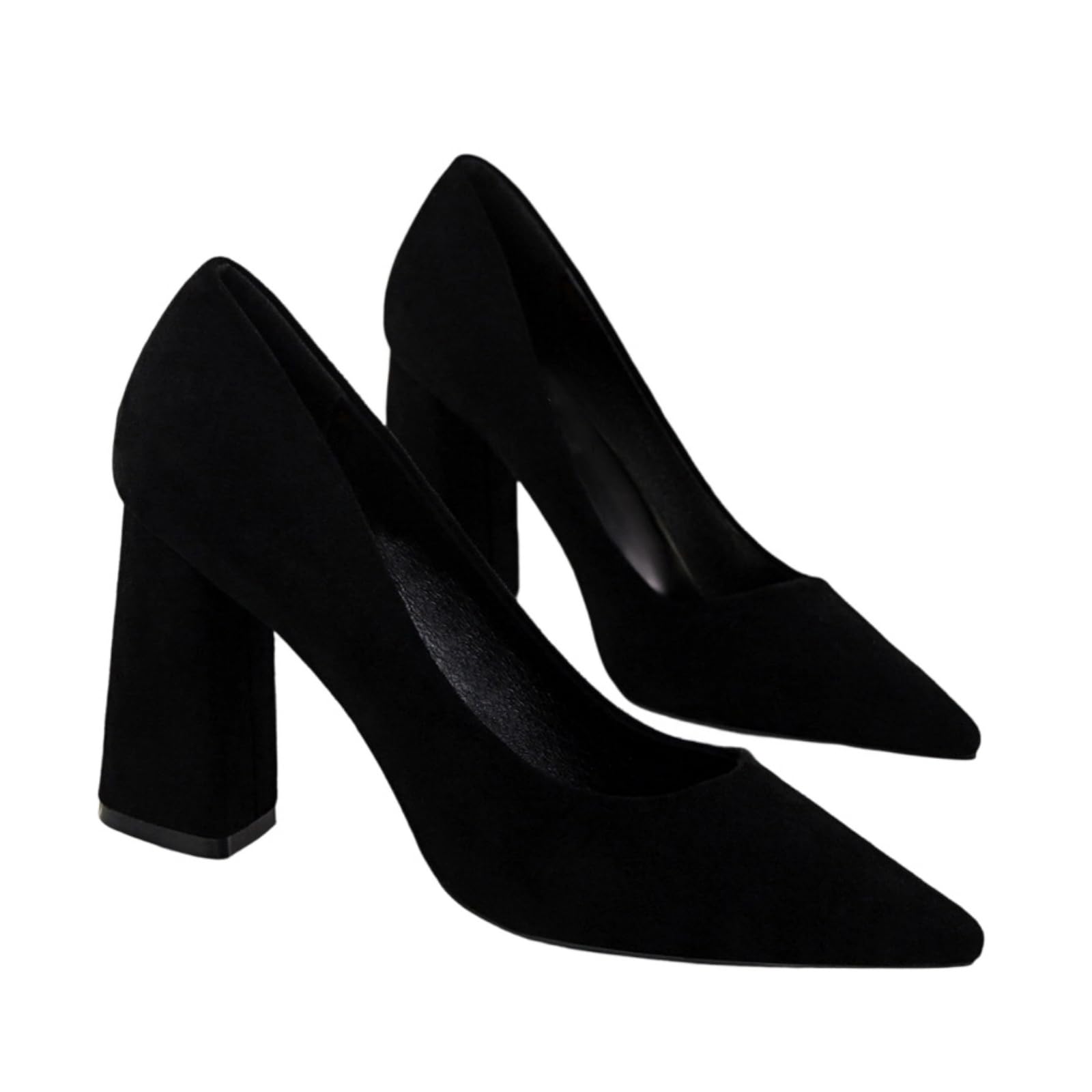 Generico Donna Décolleté A Tacchi Scamosciato 8.5cm Punta Chiusa A Punta
