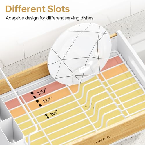25% de descuento en escurridor de platos de acero inoxidable y bambú