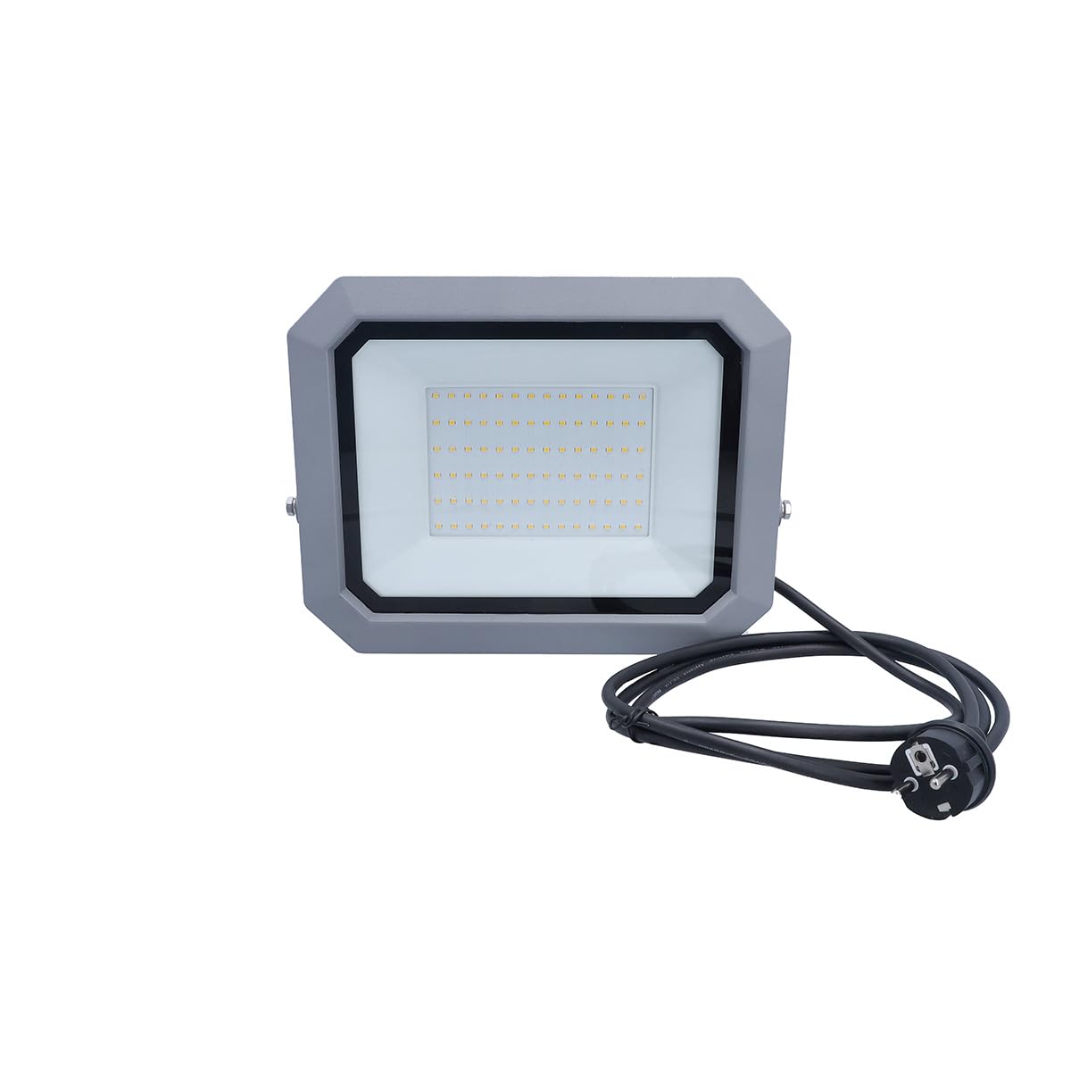 as - Schwabe SLIMLINE PRO Chip LED Strahler 50W 6500 Lumen - 4000K neutralweiß - OSRAM-LED - IP65 Aluminiumgehäuse - Außenleuchte schwenkbar - 2 m Leitung mit Schutzkontaktstecker - IP44, 46421