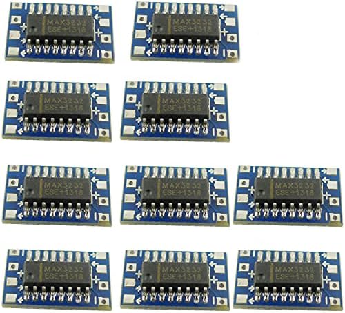 10 Pezzi Modulo Convertitore RS232 A TTL MAX3232 – Scheda Breakout 3-5V, Velocità 120kbps, Per Progetti Arduino E Porta Seriali