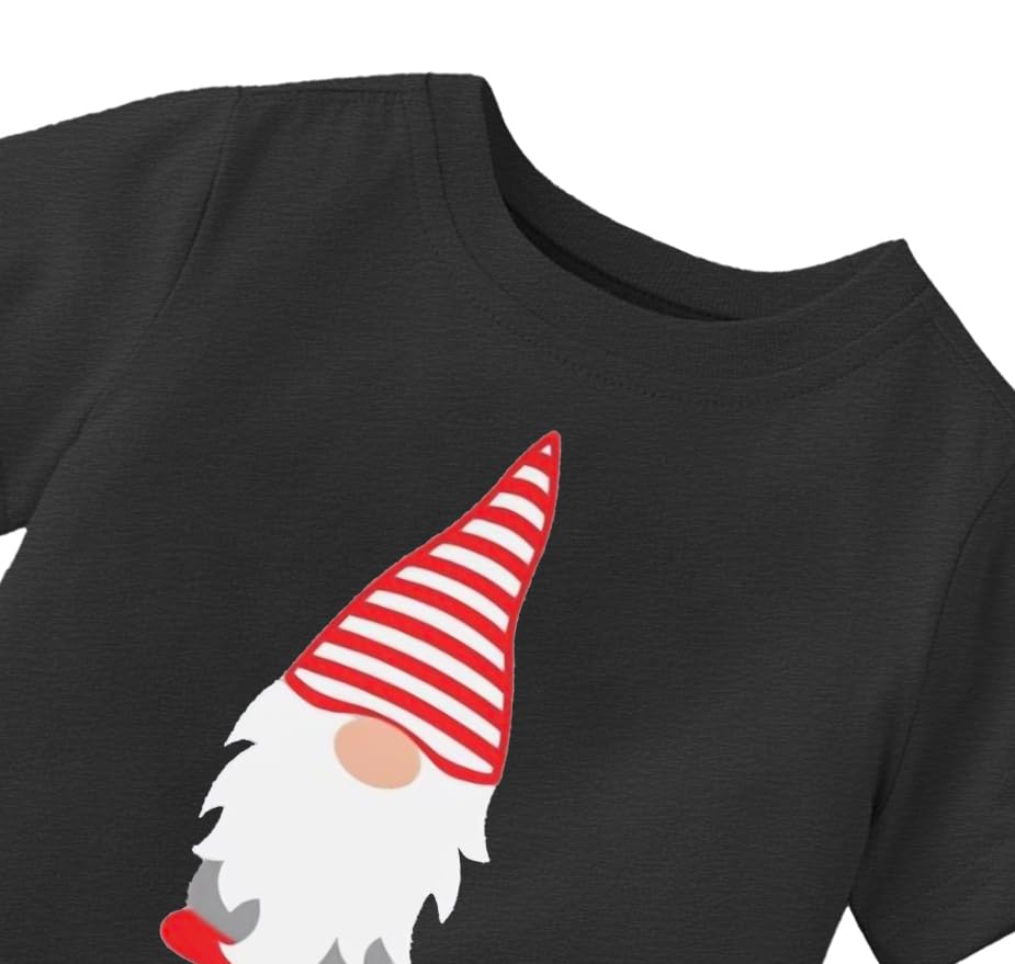 Image of Christmas Shirt for Kids Toddler Boys Girls Rudolph The Red Nose Reindeer T-Shirts Short Sleeve Holiday Tee