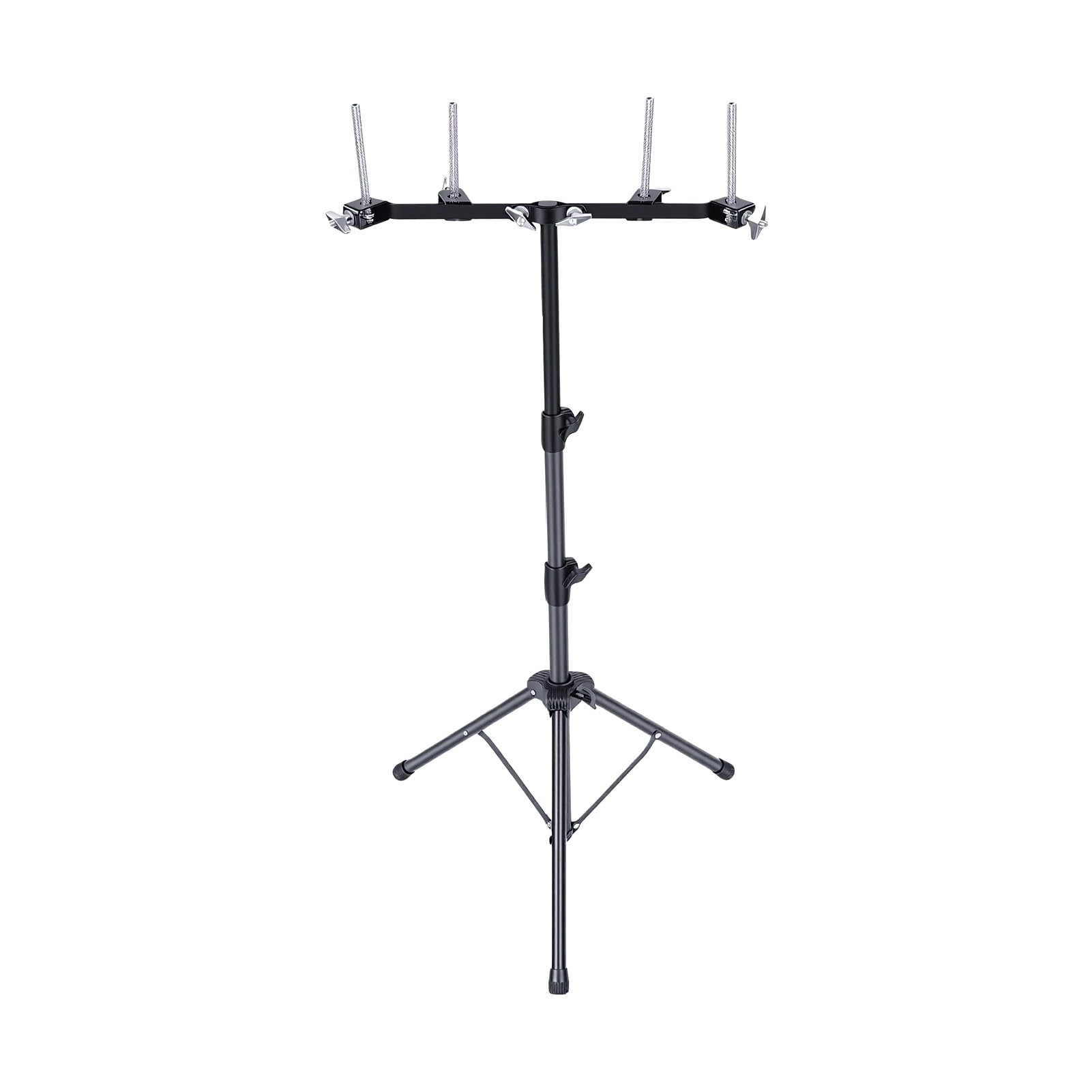 Sxhlseller Doppelter Cowbell-Percussion-Ständer |Robustes Stahl-Montagegestell, Verstellbarer 53,5–110,5 Cm Großer Halter für Live-Auftritte und Schlagzeug