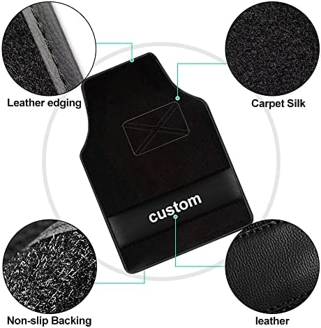 Custom Carpet Heavy Duty Set Automotive Fit for BYD F3R,Classic Car Floor Mat All Weather Floor Mats with Anti-Slip Heel Pad,Black
