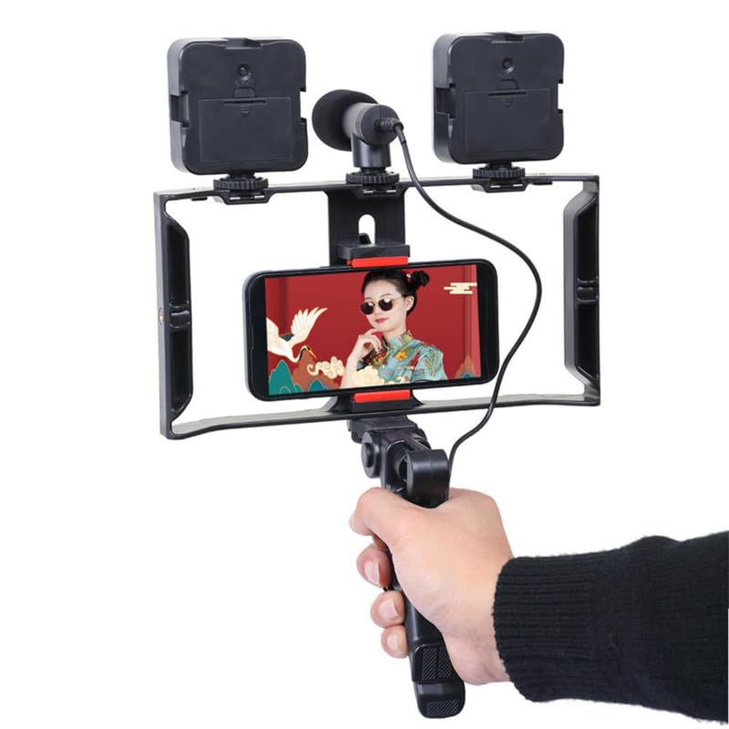 TRIDEO Ultimate Vlogging Kit: Video Creation with Shotgun Microphone, LED Light, Versatile Tripod, and Adapter for Influencers, Photographers, Journalists, Travelers, and Online Content Creators-image-39