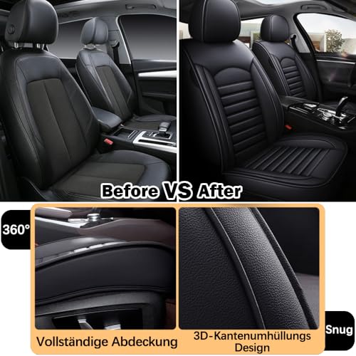Chifeng Coprisedili Universali In Similpelle Per 2 Sedili Anteriori Ford C-Max, Edge, Fiesta Van, Focus, Grand C-Max, Ka, Ka+ Plus, Kuga, Mondeo, Puma, S-Max - 5