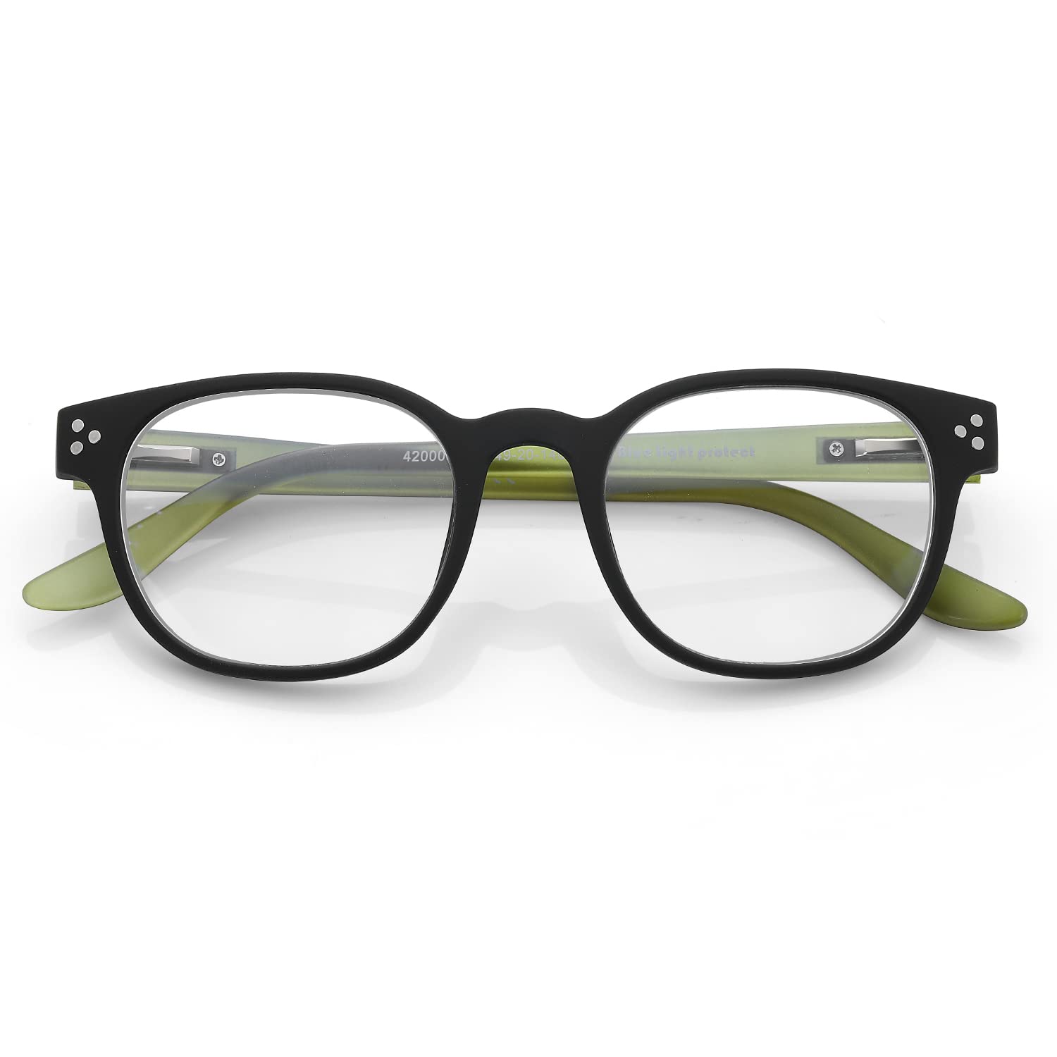 BLUEMOKY Blue Light Blocking Reading Glasses for Women Men, Small Retro Square Reader Computer Glasses