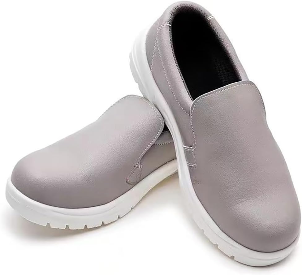 S1 Unisex PU Steel Toe Anti Static Shoes Dust Free Comfortable Cushioning Anti Smashing & Slip Safety Shoes ESD