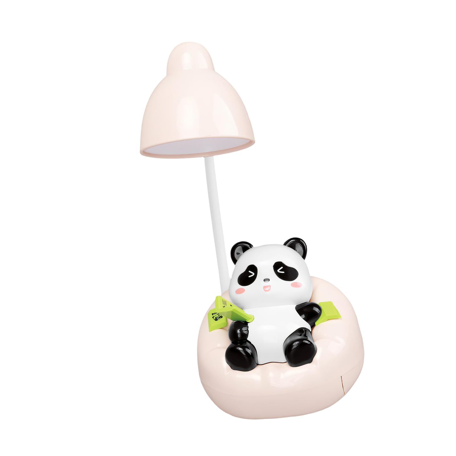 Kalttoy Cartoon Panda LED Night Light with USB Powered Flexible Rotating Head Table Light Texture for Bedside Reading Soft Panda