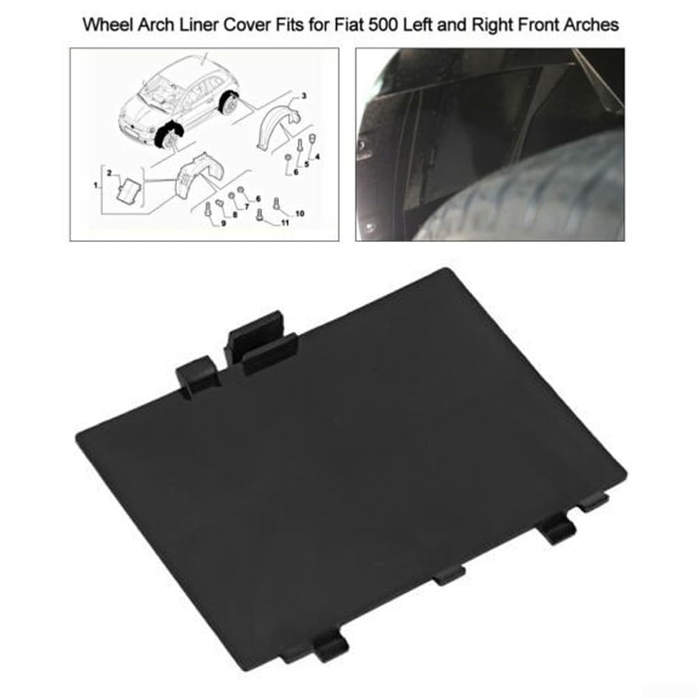 Copertura passaruota robusta per Fiat 500 anteriore sinistra e destra 71752114
