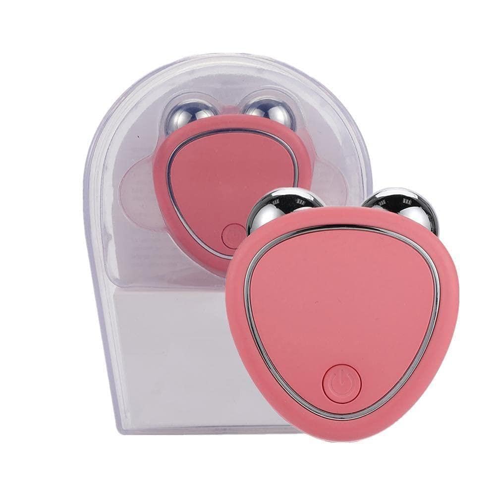 Masajeador de elevación facial con rodillo de microcorriente con cable USB para tensar la piel, dispositivo de elevación de carga, belleza