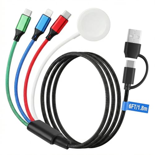 Câble multifonction 4DT charge rapide double Type C USB pour téléphone portable et tablette
