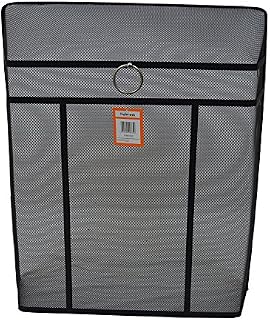 Inglenook Heavy 28" Black Fire Guard With Chrome Ring