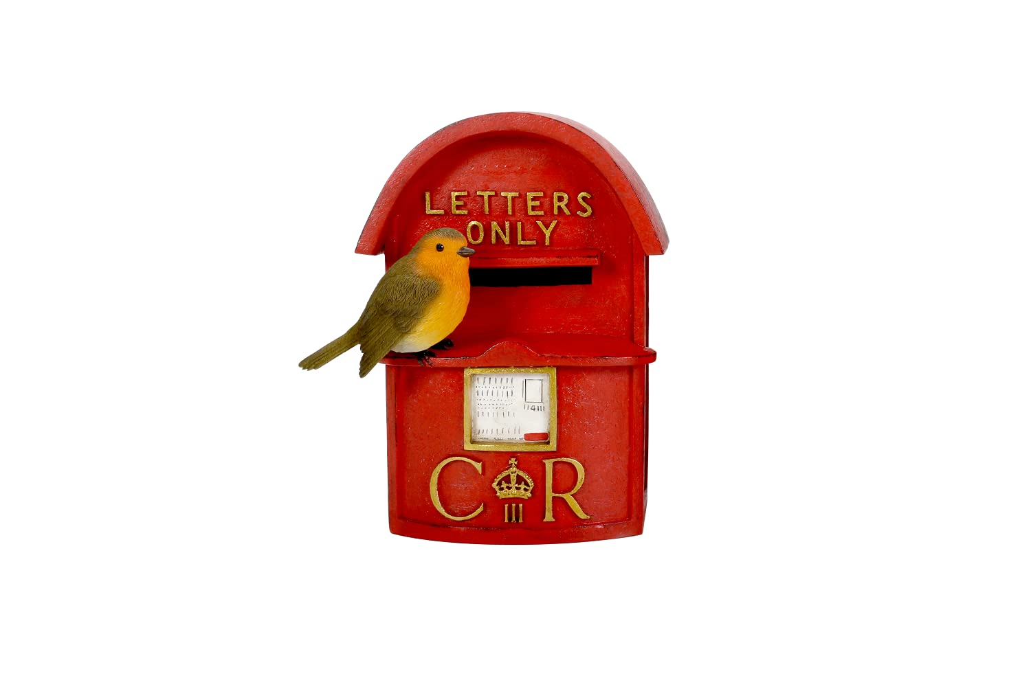 Vivid Arts Garden Decor - Postbox with Robin - BG-PB23-F