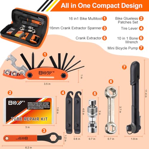 Bike Repair Bag with Pump