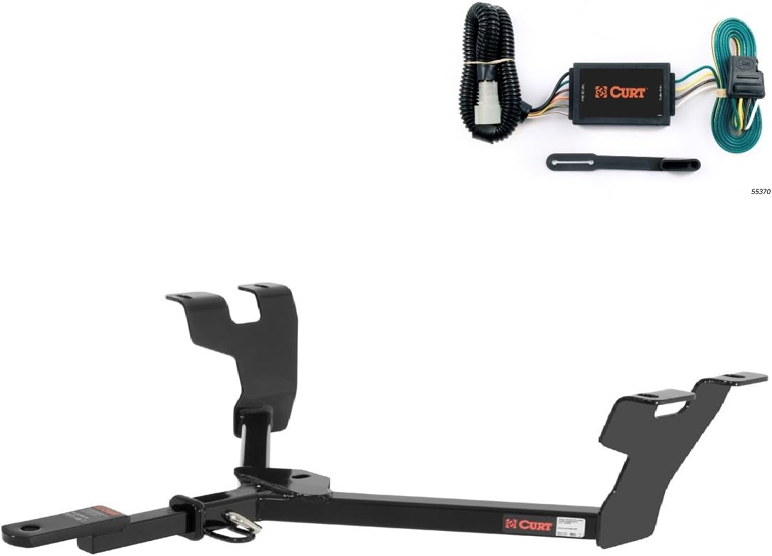 Curt Class 2 Trailer Hitch Bundle with Wiring for 2005-2009 Subaru Outback - 12284 55370