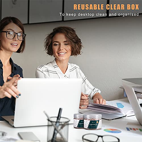 150 Clear Push Pins - Plastic Head Thumb Tacks With Steel Point Used As Wall Tacks For Hanging, Maps, Cork Board, Bulletin Boards, Office Or Dorm Essentials (Rose Gold) #TOP4