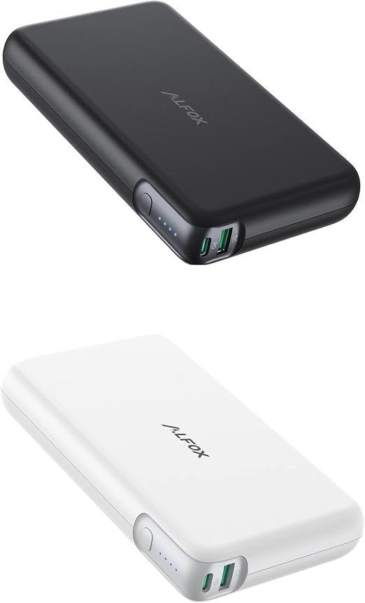 alfox laptop power bank pd 100w output 30000mah portable charger fast charging external battery pack for macbook proair dell xps ipad pro iphone