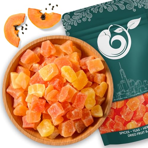 NY Spice Shop Diced Papaya - 1 Pound Dried Tropical