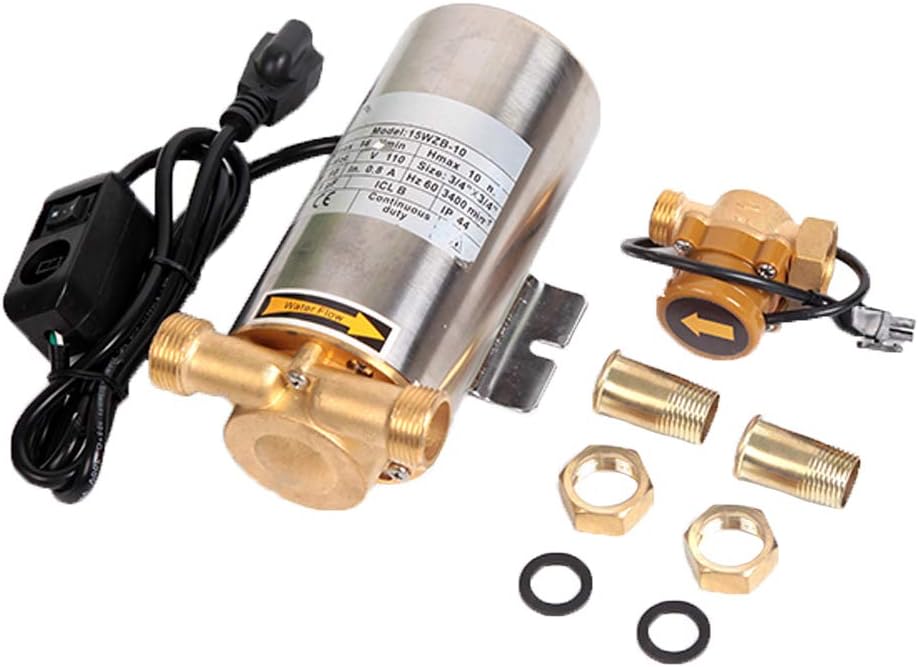 90W 250GPH Stainless Self Priming Automatic Shower Pressure Washing Machine Water Booster Pump