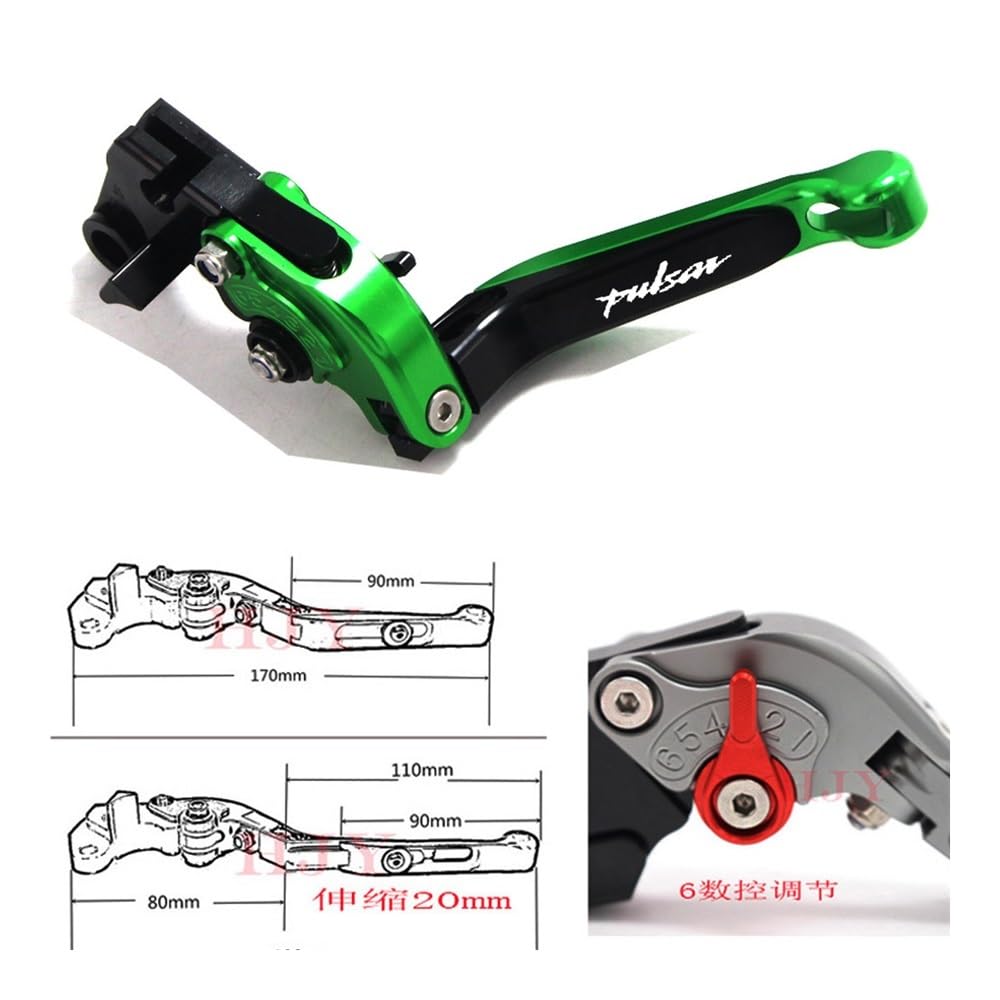 Frizione Freno Per Ba&jaj Pulsar 200 NS Tutti Gli Anni Moto Leva Frizione Freno Estensibile Pieghevole E Leva Moto 170mm
