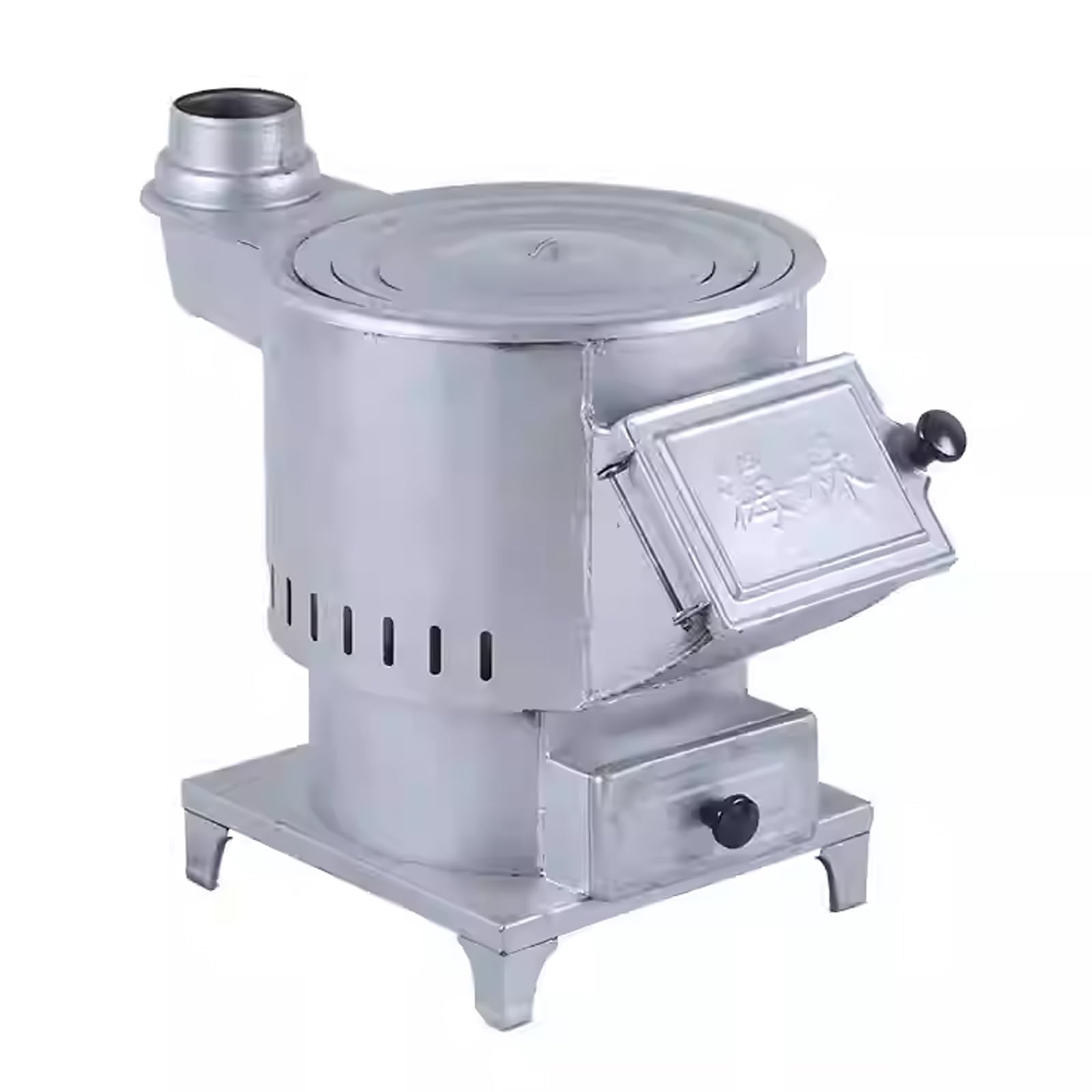 Stufa a Pellet Piccola Stufa a Legna in ghisa Alta efficienza Risparmio di Carburante Lunga Durata di combustione Adatto for Cucinare e Riscaldare all'aperto