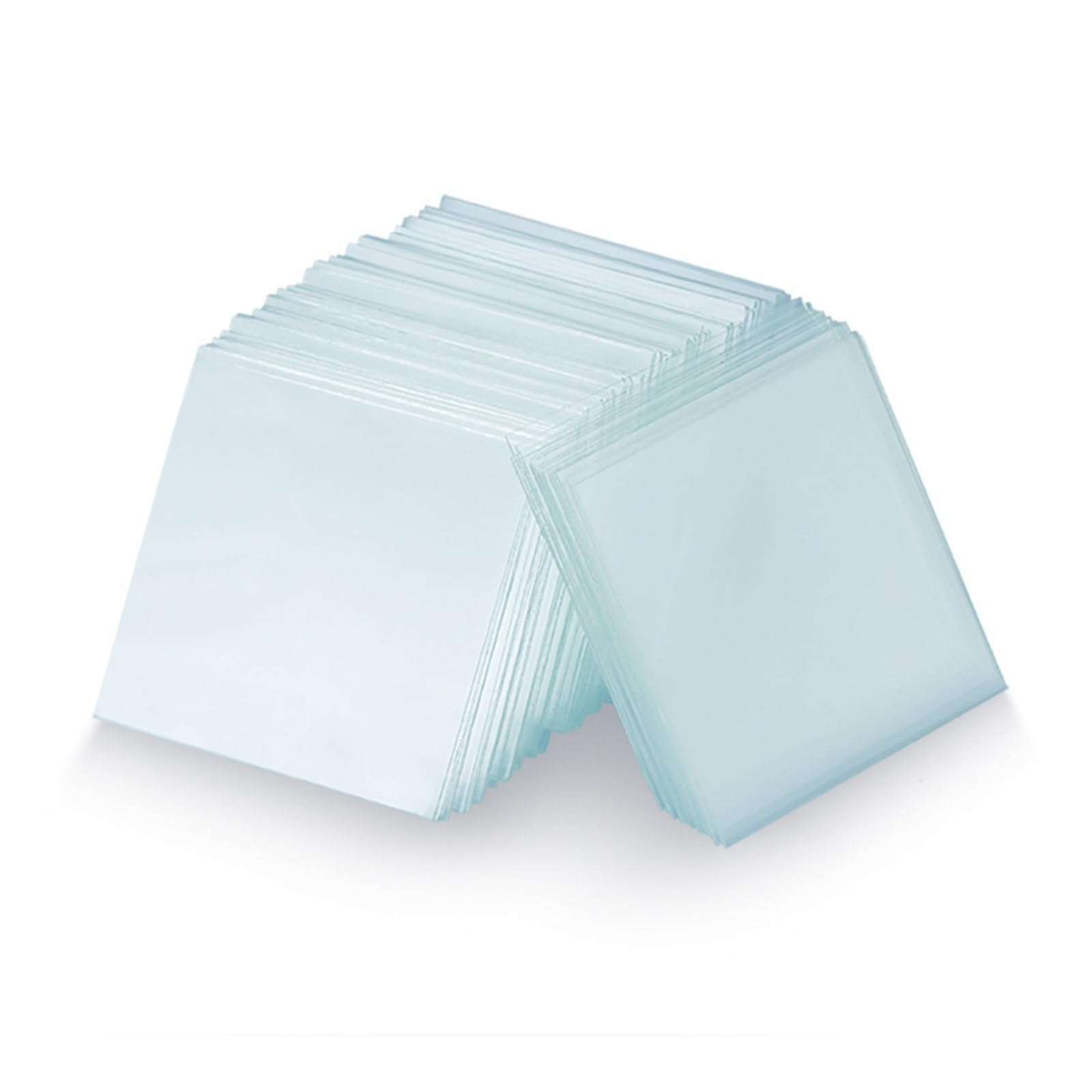 50 Stück Objektträger + 100 Stück Deckglas vorgereinigter leerer Biologie-Glasobjektträger(24x24mm Cover Glass)