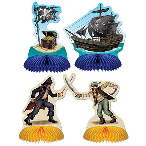 Playmates Pirate Centres Beistle 50049 : pack de 12 décors de table