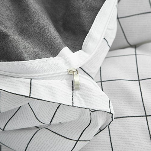 3 Pieces Duvet Cover Set Black With White Yellow Triangles - Ultra Soft And Easy Care Design Summer Bedding Duvet Cover Queen Size 90X90+ 2 Pillow Shams- 800 Tc With Zipper Closure 4 Corner Ties #TOP6