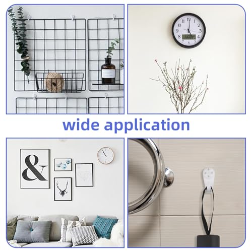 Image of Dimeho Concrete Wall Hooks, 40 Pcs Heavy Duty Picture Hangers Invisible Nail Screws Wall Hooks for Wooden /Stucco /Hard Wall Non-Trace Photo Frame Hangers Hanging Kit No Damage or Drilling