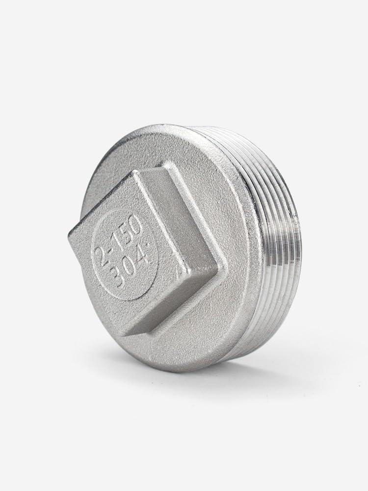 304 Stainless Steel External Screw External Thread Four Corner Plate Internal Joint LIUZIIHAYIN(SS201,DN50)