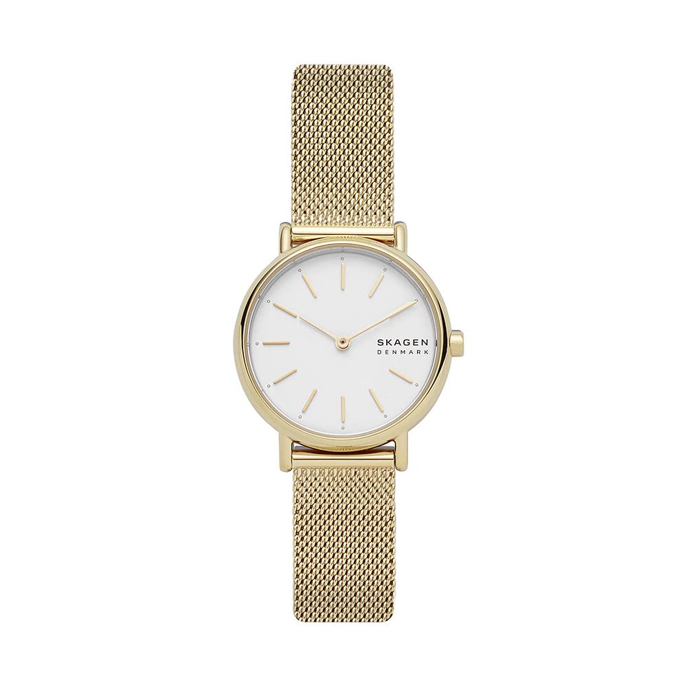 SkagenSkagen Signatur Uhr für Damen, Quarzwerk mit Edelstahl- oder Lederarmband