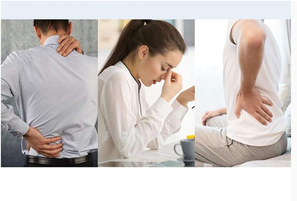 Back Support Pillow by, Lumbar Pillow Upper and Lower Back for Chair Back Pain Uses Special Patented Technology Has Lateral Convex Shape for a Pain Free Back(D)