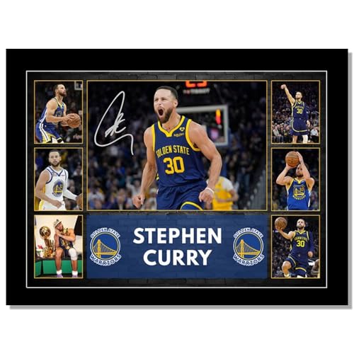 LPAIWXY Stephen Curry Poster For Fans Kids room Bedroom wall Decor-Basketball Stephen Curry Signed Posters Canvas Prints Picture For Teen Boy girls Gifts