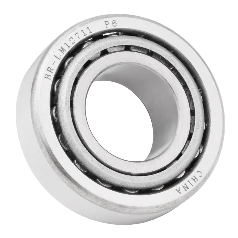[2-Sets] Cone LM12749 Race LM12711 Tapered Roller Bearing 0.866" x 1.81" x 0.61" (ID x OD x W) | 21.986 mm x 45.974 mm x 15.494 mm (ID x OD x W) Premium Wheel, Axle, Transfer Case Output Shaft Bearing