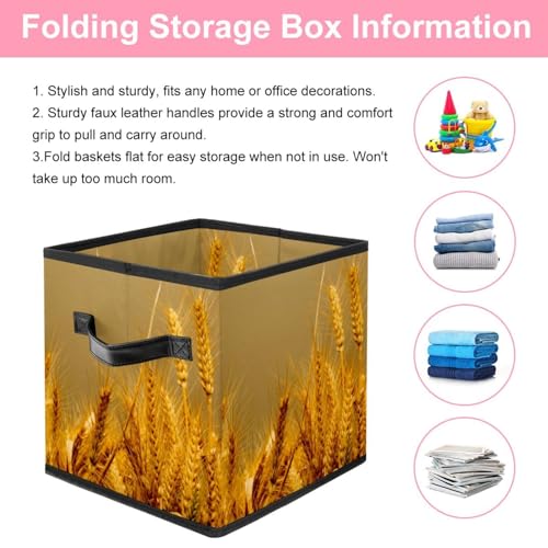 Boîte de rangement pliable cube tissu contre désordre placard - 4