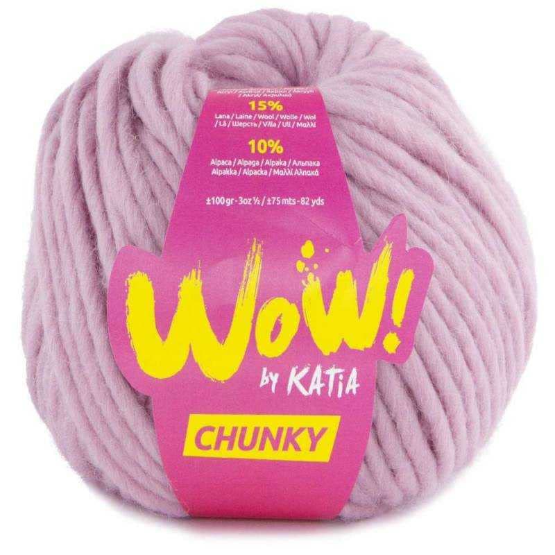 Katia Wow Chunky Laine Pelote Rose Cod.57