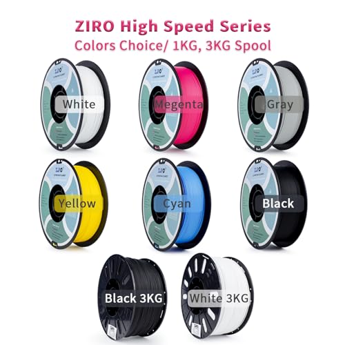 Image of ZIRO High Speed Filament 1.75mm, Up to 600mm /s, HS-PLA 1KG Spool, Magenta | Fit for Most FDM 3D Printer, 1.75mm 1KG Spool, Dimensional Accuracy + /-0.03mm, Colorful PLA FilamenT