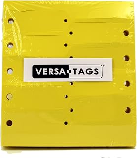 Versa-Tags Self-Locking Plastic Arrow Key Tags - Easy-to-Use and Economical ID Tags for Bulk Dealer Supplies or Mechanic Use Or Small Parts Yellow 1000