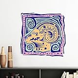 Paketmenge: 1 x Aufkleber DIYthinker Handgemalte Constellation Cornus Mexicon Kultur Gravieren entfernbarer Wand-Aufkleber-Kunst-Abziehbilder Wand-DIY Tapete Für Zimmer Aufklebe 60Cm