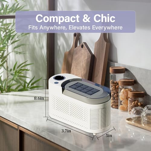 Máquina portátil para hacer hielo YUEWO de sobremesa, mini fabricadora de hielo para hogar, oficina, acampada y auto | Hielo en 10-15 minutos, 8 cubos por lote, capacidad de 16,9 oz, ultra silenciosa (48 dB), segura para alimentos (violeta) miniatura 2