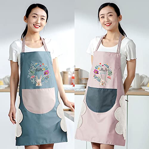 Image of FancyDressWale Waterproof Kitchen aprons for women and men with big Pocket and creative hand wipping