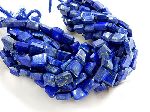 Lapis lazuli véritable : perles naturelles bleues d'émotion