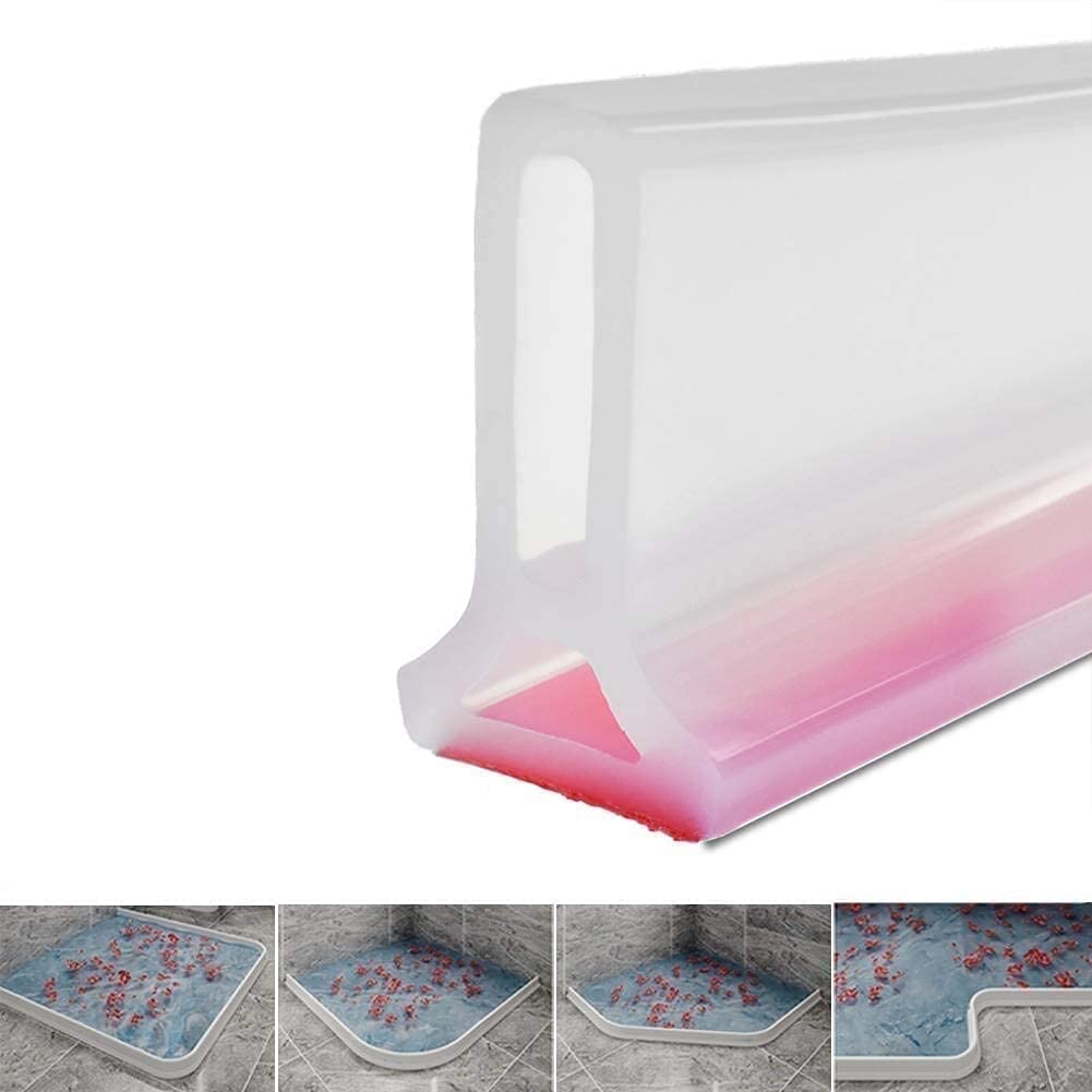Joint de douche pliable CHICHENG transparent 100 cm pour étanchéité de salle de bain