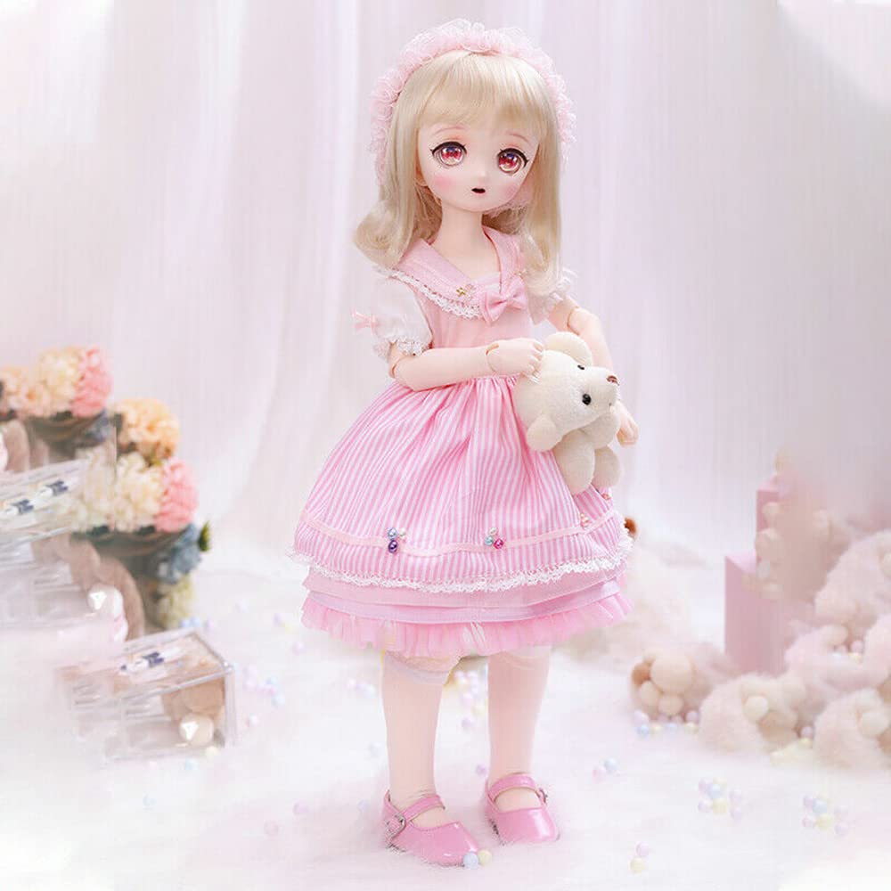 Amazon.co.jp: Meeler BJDドール 1/4 球体関節人形 女の子 39.5cm 樹脂