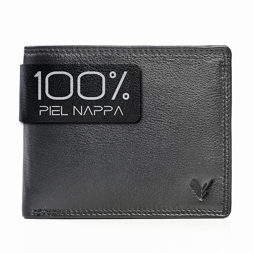 Lavalen Carteras para Hombre Piel – Hecha a Mano - Monedero Tarjetero Cuero - La Cartera Hombre Piel Genuina - Billeteras con RFID - Wallets for Men - Regalos Originales.