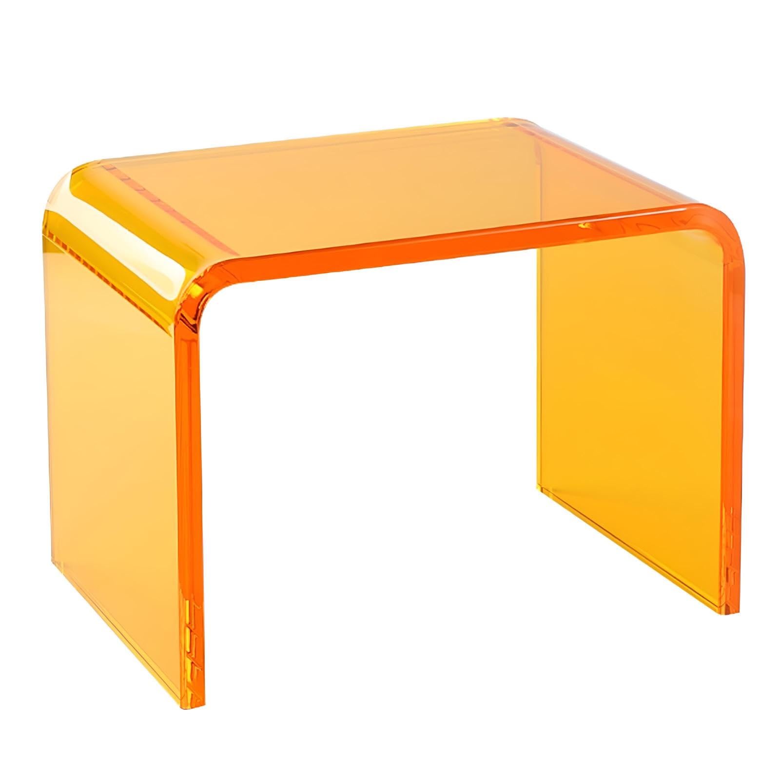 Eiauiuo Modern U-förmiger Acryl Beistelltisch Orange 32x23x23.5cm Küche, Haushalt & Wohnen