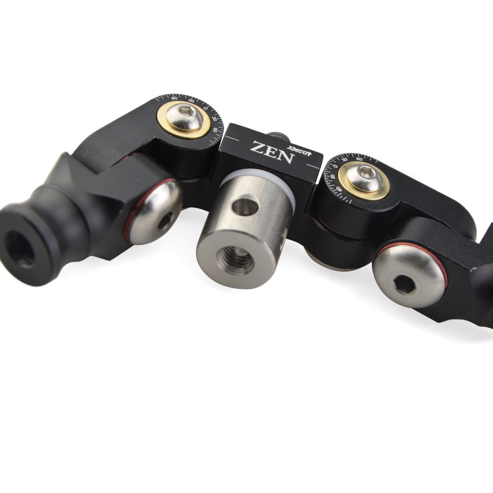 Tir à l'arc V-Bar Double Side Déconnexion Rapide Réglable pour Stabilisateurs à Arc Recourbé Composé Amortisseur de Vibration (Noir)