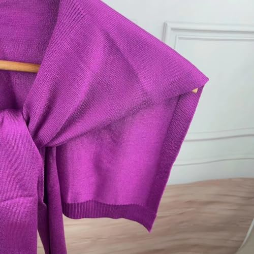 Image of WaJuemy Sweater Shawl Wraps for Women Sweater Knitted Knotted Shawls Travel Casual Scarf Cape Shoulder Tops Fashion Wrap