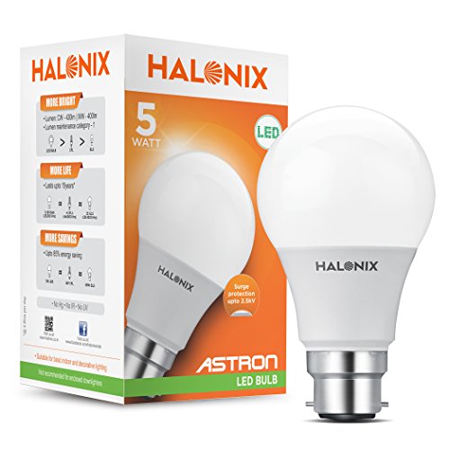 Image of Halonix Astron Base B22 5-Watt LED Bulb (Pack of 4, Cool Day Light)