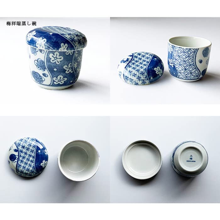 Amazon | みのさらら 茶碗蒸し セット 美濃焼 日本製 (梅祥瑞